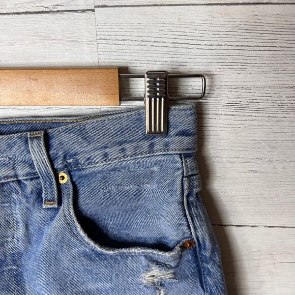 Levis Shorts Womens Size W25 Button Fly Cut Off 100% Cotton Distressed - Picture 7 of 16